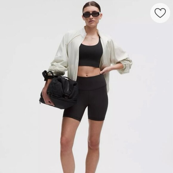 Lululemon Athletica Wunder Train High-Rise 6” Bike Shorts Black Women’s Size 4 - Picture 1 of 6